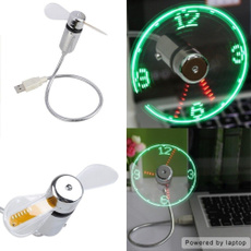miniledclockfan, smallfanwithclock, led, ledclockfan