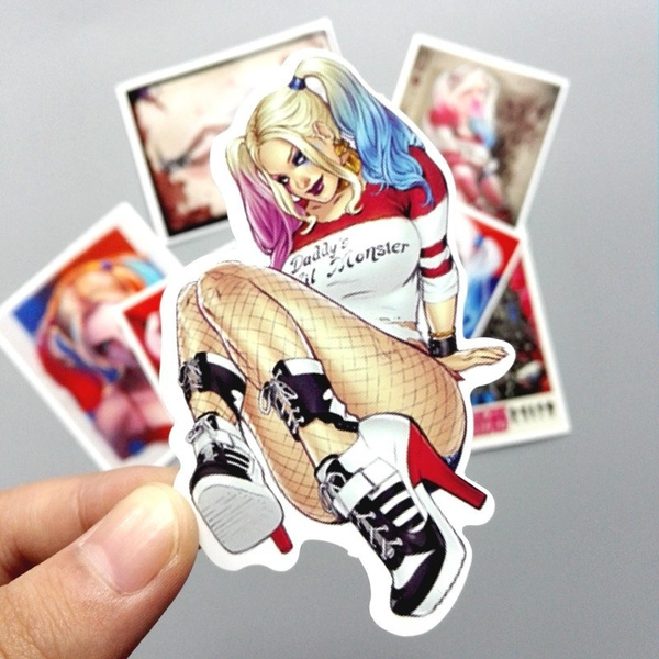 7Pcs/Lot Suicide Squad Harley Quinn for Car Laptop Luggage Skateboard PVC Waterproof Car Sticker Sticker Vinyl Decals car window | Wish