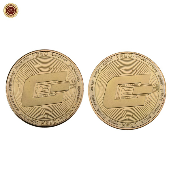 2x Gold Plated Physical Ethereum Coins – Commemorative ETH Collectibles In Case