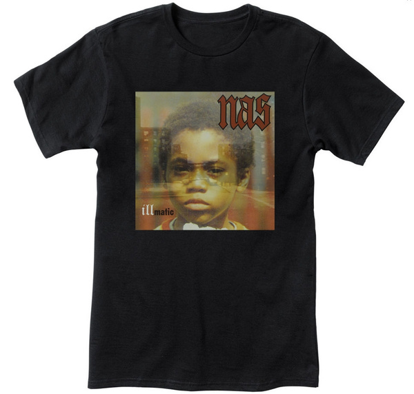 NAS Illmatic Hip Hop Men's Black 