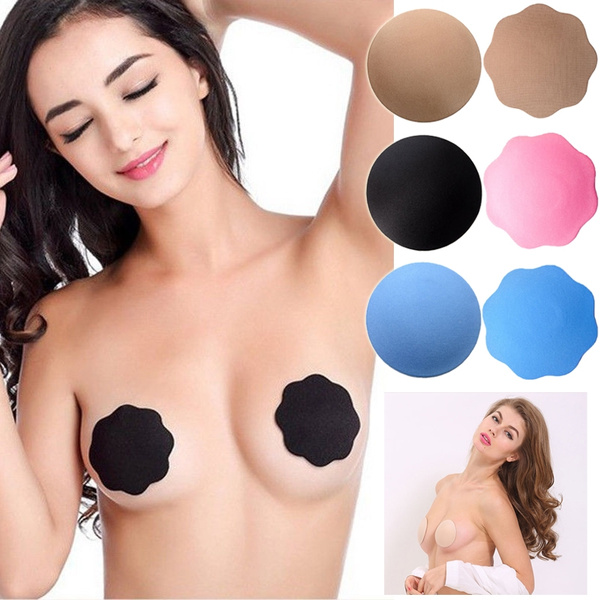 3 Pairs Large Silicone Nipple Pads Reusable Self Adhesive Breast Bra Cover