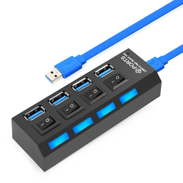 Mini USB 3.0 Hub 4 Ports 5Gbps High Speed Hub USB Portable USB Hub with ...