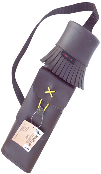 SYNTHETIC BACK SIDE YOUTH QUIVER WITH POCKET ARCHERY PRODUCTS SAQ-139 BROWN . 
