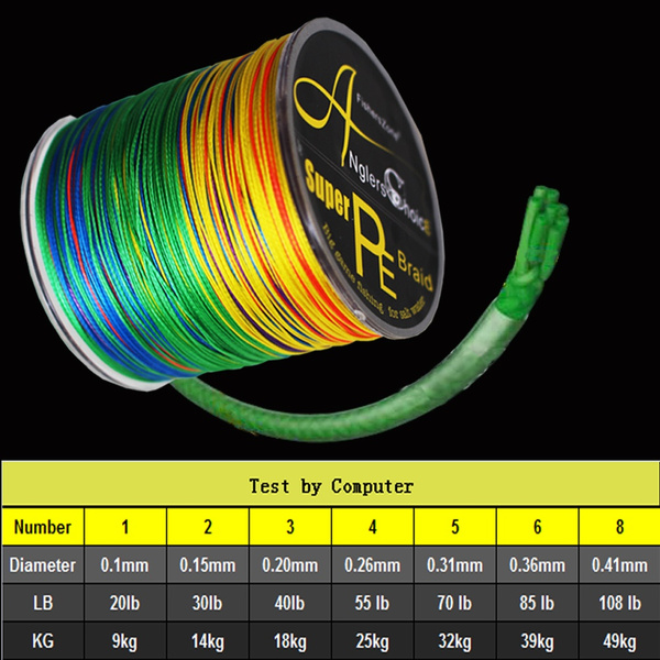 8 Strands Braided Fishing Line 500m Multi Color Super Strong Japan