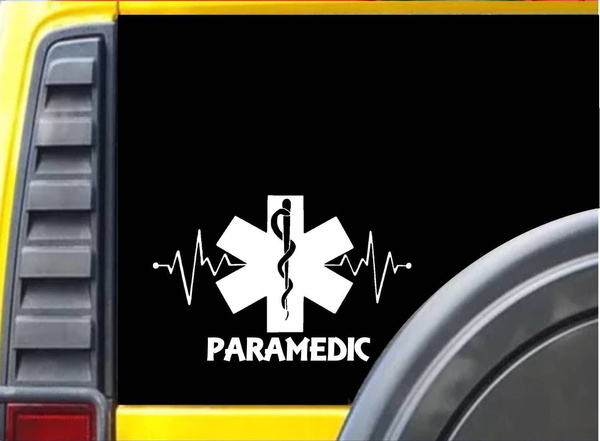 New Brand Paramedic Lifeline K337 8 inch decal star of life emt sticker ...