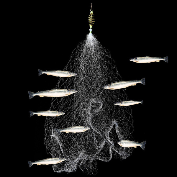 Fishing Net Trap Bead Spring Shoal Netting Fish Net Tackle Fish