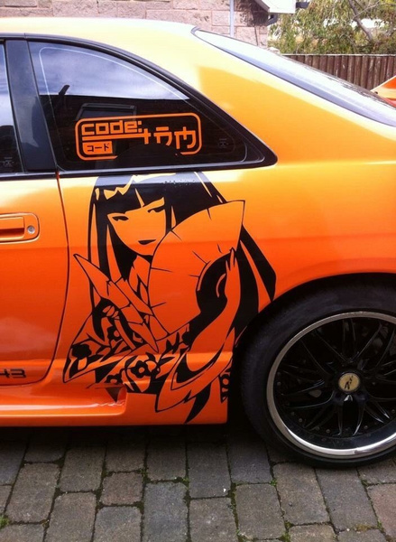 2pcs Set Geisha Massive Car Jdm Drift Jap Manga Anime Stickers 22 X 33 5inch Free P P Wish