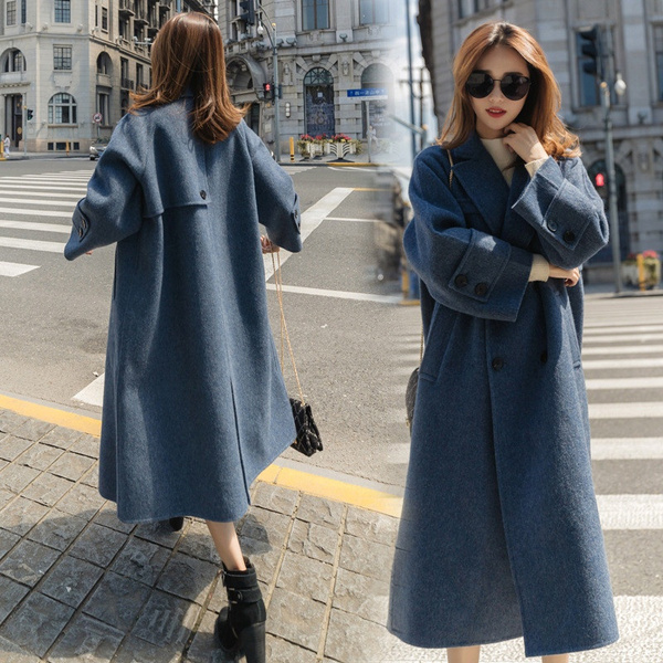 British Style Long Wool Coat in Green, Warm Coat Women, Vintage Winter Coat,  Fit and Flare Solid Coat, Maxi Soft Wool Coat With Belt 2842 - Etsy