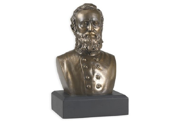 GIFT BOXED Stonewall Jackson Bust Statue Historical Sculpture
