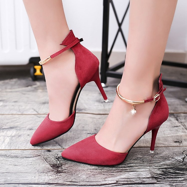 High Heels Women 10 CM Pumps High Heel Shoes D'Orsay Woman Party Wedding  Shoes Kitten Heels Small Plus Size 30 - 46 - AliExpress