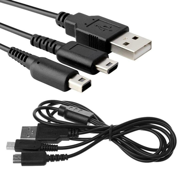 2 In 1 USB Charger Power Cable Cord Plug for Nintendo DS 3DS DSi LL/XL | Wish