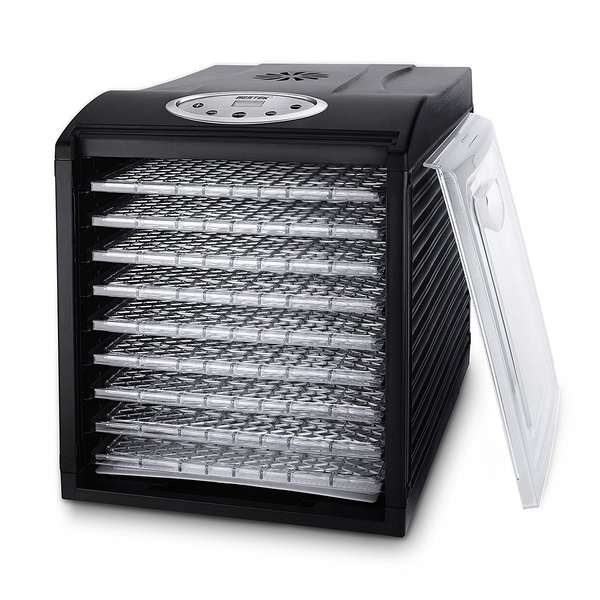 BESTEK 9 Trays Food Dehydrator Machine Quiet Fruit Dryer/ Jerky Maker  Programmable with Timer, Temperature Control