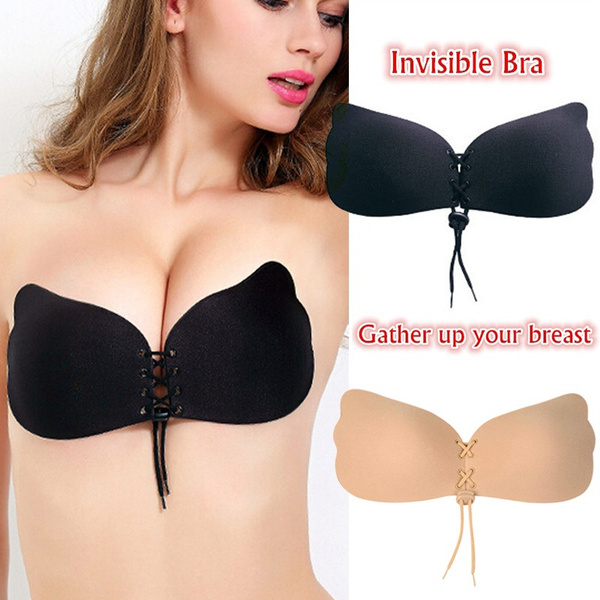 invisible silicone push up strapless breast