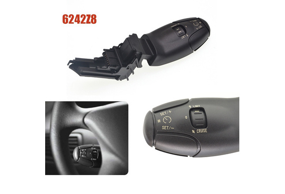 Interrupteur De Régulateur De Vitesse Stuurvnee 6242Z8/6242Z9 - Compatible Peugeot 207 307, Citroën C3 C5, Etc. - Noir ABS