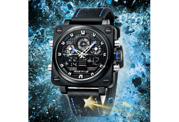 Curren Men Designer Watches Luxury Watch Brand Sport Digital Wristwatches  Multifunctional Electronic Clock Male Blue - Quartz Wristwatches -  Walmart.com