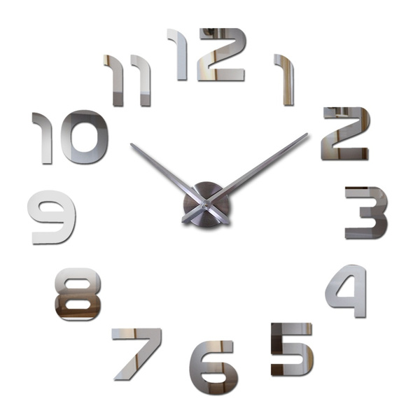 2017 New Clock Large Watch Wall Clocks Modern Design Large Decorative ...