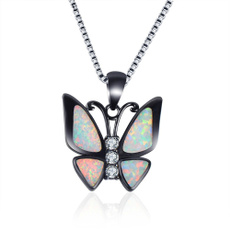 butterfly, cute, 925 sterling silver, gold