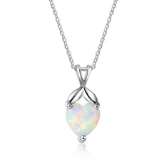 Sterling, Heart, 925 sterling silver, whitefireopal