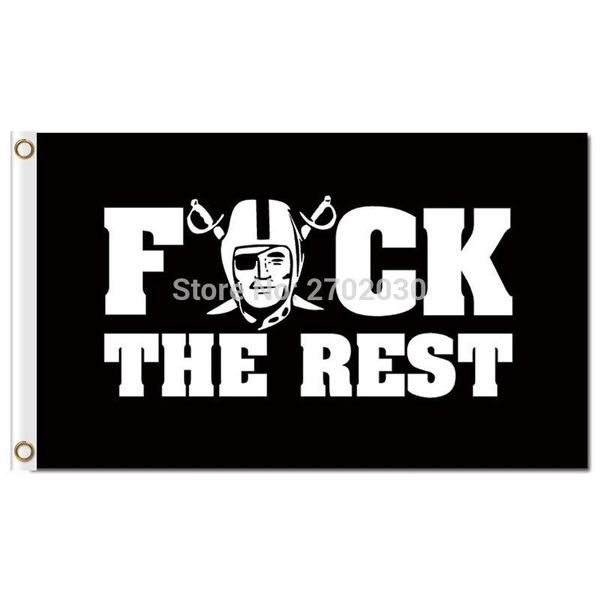 3 ft x 5 ft NFL Team Flag - Oakland Raiders