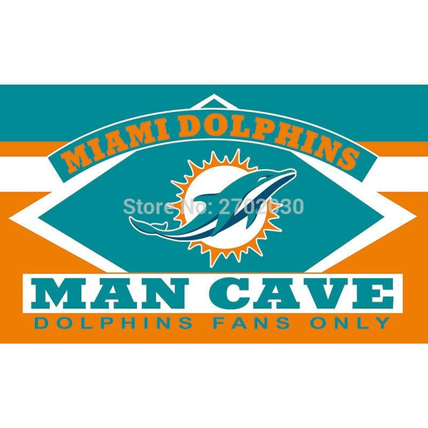 Miami Dolphins Man Cave Flag