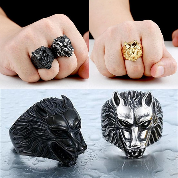 wolf ring gold