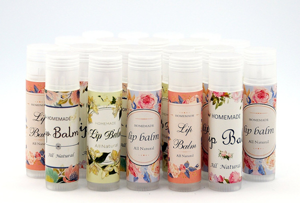 Assorted T2 50pcs Adensive Lip Balm Label Sticker for Lip Balm ...