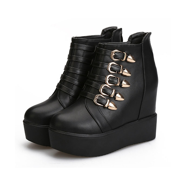 Buckle Punk Rock Gothic Creepers Boots 