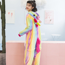 Sleepwear, rainbow, unicorncosplaycostume, hooded