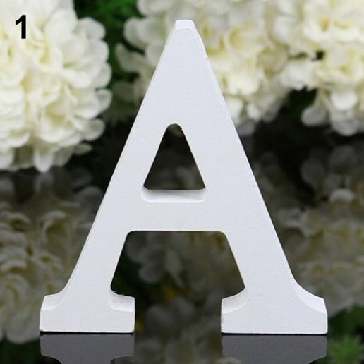 New Style Creative Thick Wooden Letters Alphabet Wedding Birthday Home ...