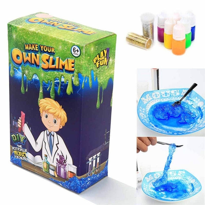 DIY Make Your Own Creative Slime Putty Kids Toy Christmas Gift Play Lab Kit h46