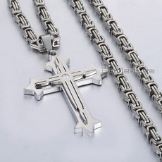 Steel, Box, silvercrossnecklace, Cross necklace