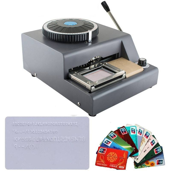 New Manual Alphanumeric Character Stamping Embosser Tag Printer Machine 