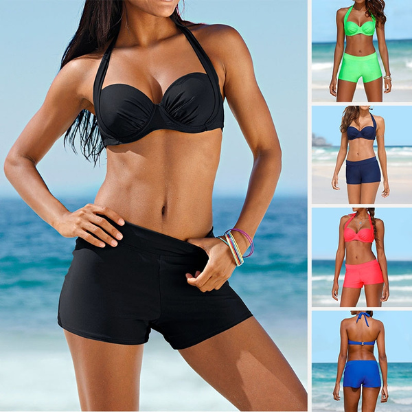 Swimwear bra and sales shorts