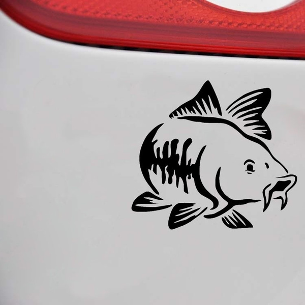 New Brand 1PCS 18.1*20cm Carp Fish Go Fishing Car Window Stickers