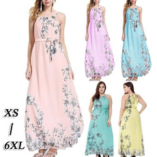 bohemia, Blues, Plus Size, chiffon