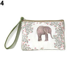 latest Women's Mini Cute Elephant Elk Whale Cat Printed Handbag Coin Purse Phone Bag
