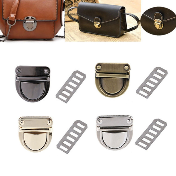 DIY Metal Clasp Turn Lock for Handbag Shoulder Bag Purse Hardware Accessories