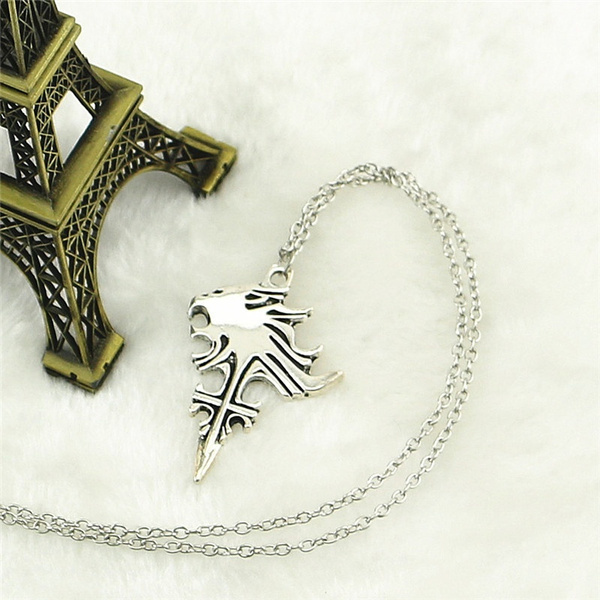 Final Fantasy VIII 8 Griever Squall Necklace Leonhart Lion Head Cosplay Pendant