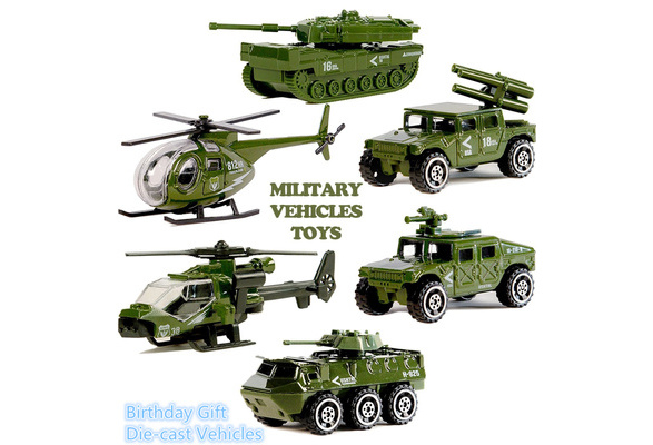 Militarfahrzeuge Spielzeugset 6 Stuck Metallguss Armeewagen Spielset Mini Armeepanzer Jeep Panzer Luftabwehrfahrzeug Kampfhubschrauber Pfadfinderhubschrauberspielzeug Fur Kinder Kleinkinder Jungen Wish