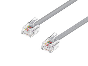 monoprice, phonecable, rj116p4csilversatin, Phone