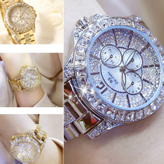 golden, Fashion, Casual Watches, Ladies Watches