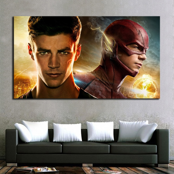 1 Piece No Framed Movie Poster Superhero The Flash Canvas Art Hd Wall Picture For Home Decor Wish