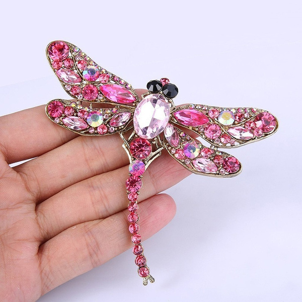 1 PC Women Dragonfly Teardrop Brooch Pin Jewelry for Lady | Wish