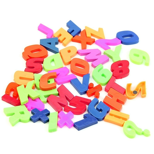 Fridge Magnets Teaching Magnetic Alphabet Set Of 42 Colorful Letters ...