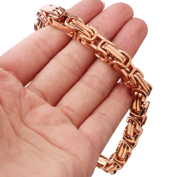 Rose gold outlet byzantine chain