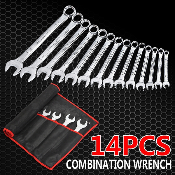 wrench set in roll up pouch