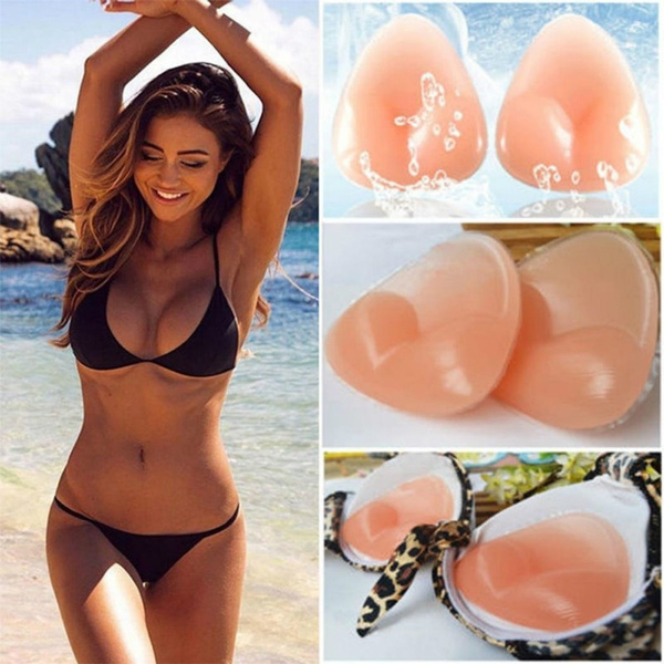JUMBO Silicone Insert Pads Gel Push Up Bra Breast Enhancer Bikini  Swimsuit