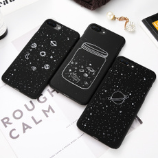 Fashion Space Phone Case for IPhone 6S 7 8 Plus Cute Case Planet Moon Star Back Cover