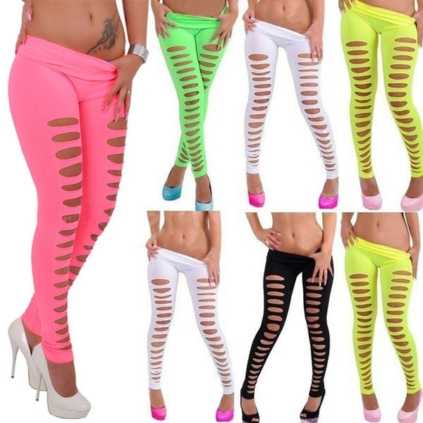 Women Disco Sexy Candy Color Skiny Slim 