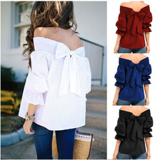 blouse, Summer, strapless, Fashion